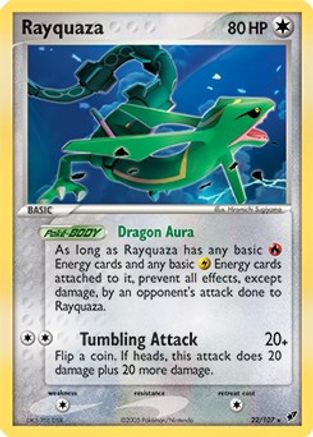 [PKM-R] Rayquaza (22/107) (Theme Deck Exclusive) [EX: Deoxys]