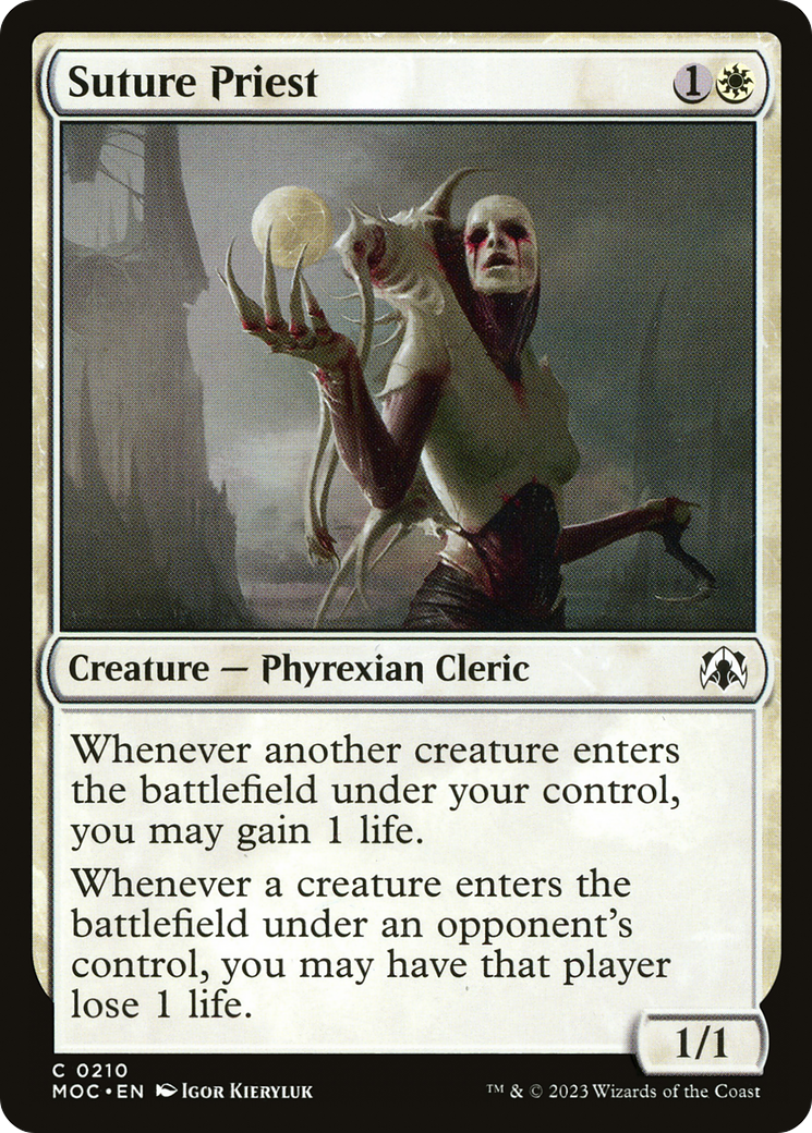 {C} Suture Priest [March of the Machine Commander][MOC 210]