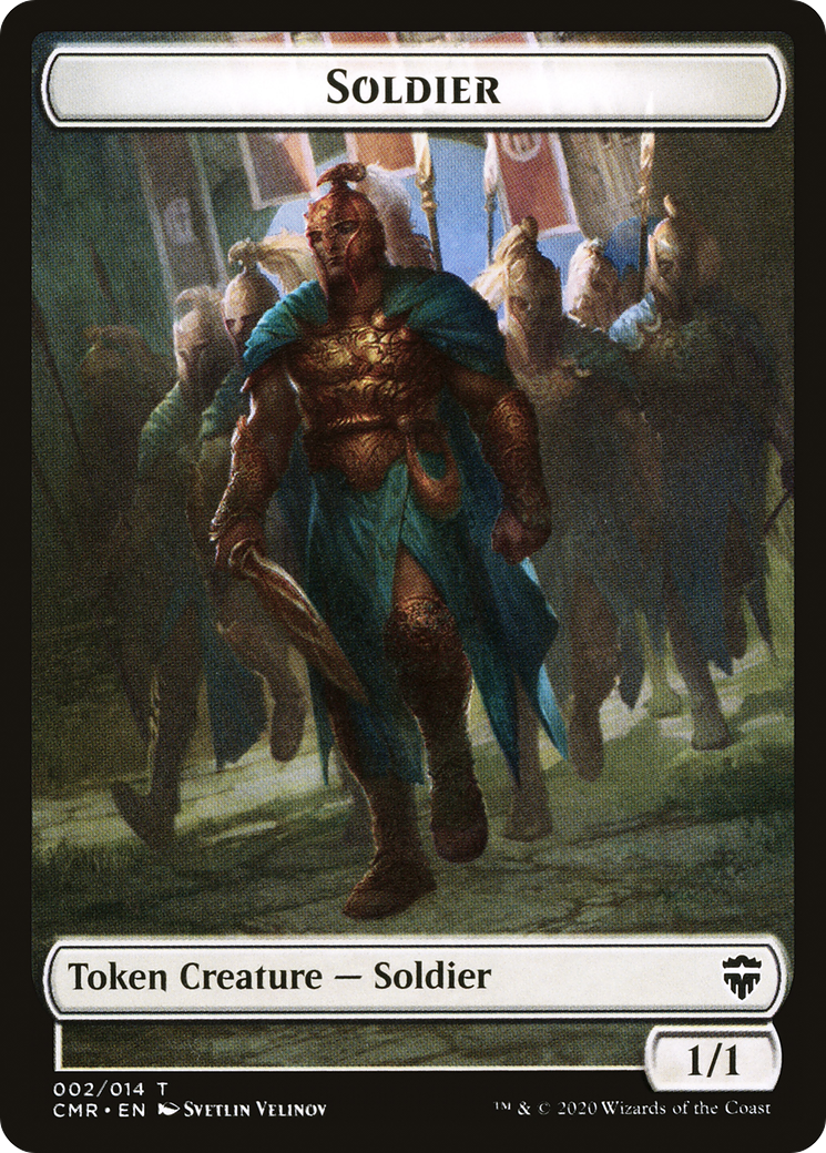 {T} Soldier Token [Commander Legends Tokens][TCMR 002]