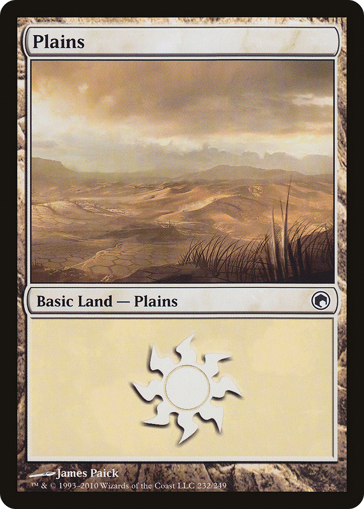 {B}[SOM 232] Plains (232) [Scars of Mirrodin]
