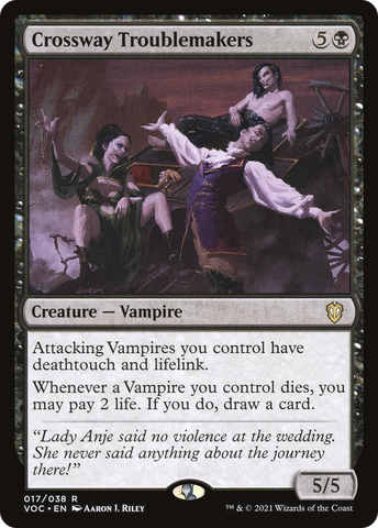 {R} Crossway Troublemakers [Innistrad: Crimson Vow Commander][VOC 017]