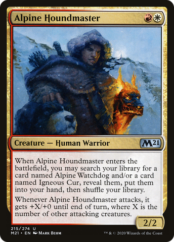 {C} Alpine Houndmaster [Core Set 2021][M21 215]