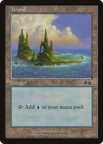 {B}[USG 338] Island (338) [Urza's Saga]