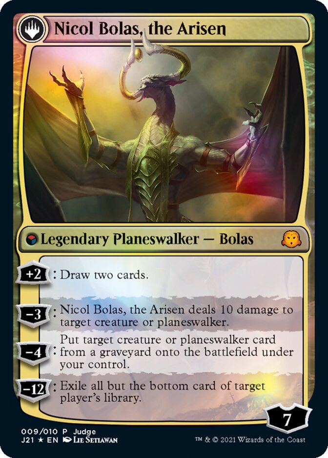 {R} Nicol Bolas, the Ravager // Nicol Bolas, the Arisen [Judge Gift Cards 2021][PA J21 009]
