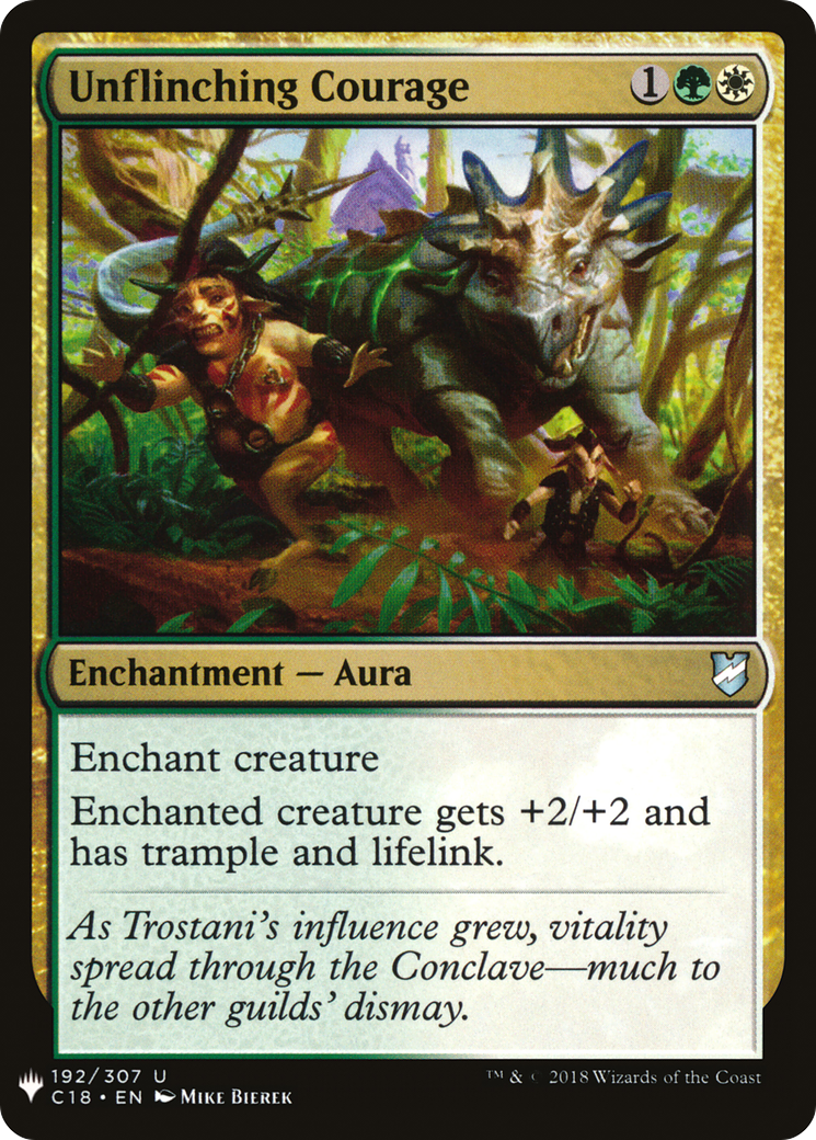 {C} Unflinching Courage [Mystery Booster][LS C18 192]