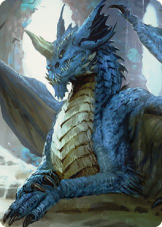 {A} Young Blue Dragon Art Card [Commander Legends: Battle for Baldur's Gate Art Series][ACLB 027]