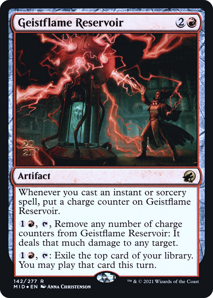 {R} Geistflame Reservoir [Innistrad: Midnight Hunt Prerelease Promos][PR MID 142]
