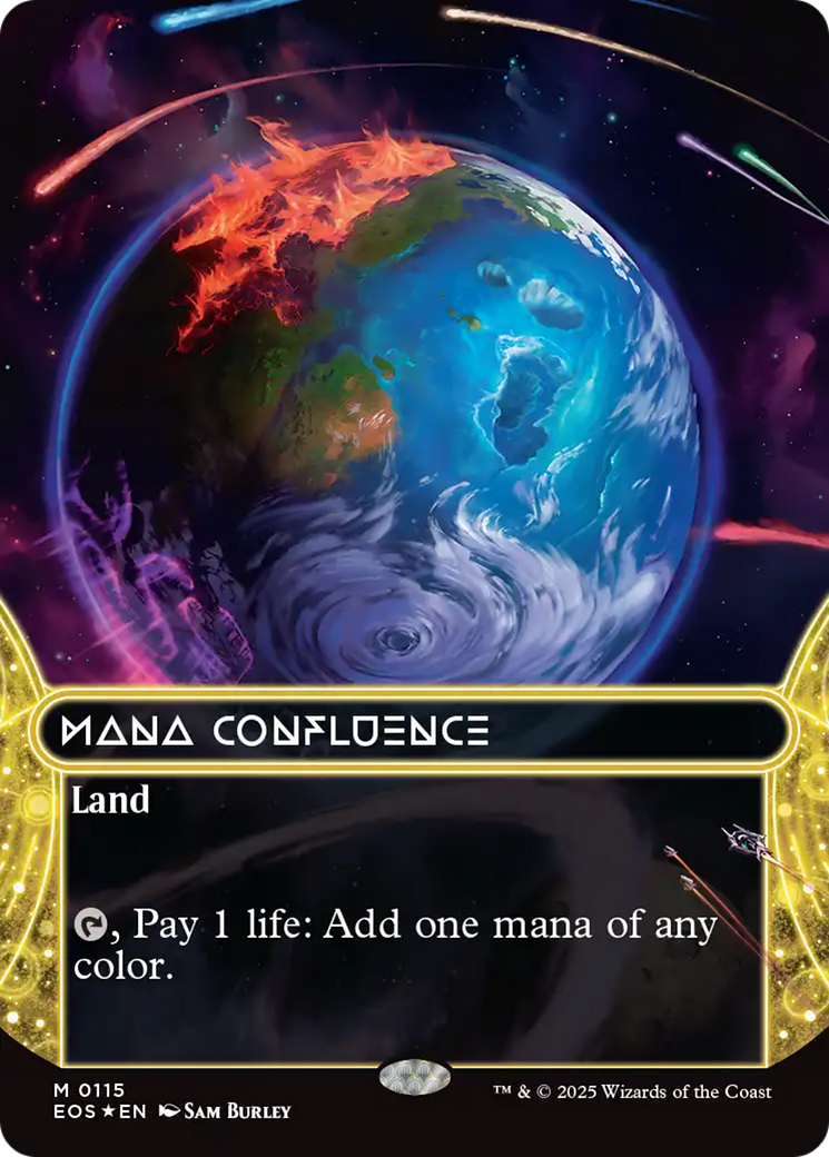 {R} Mana Confluence (0115) (Borderless) (Galaxy Foil) [Edge of Eternities: Stellar Sights][EOS 115]