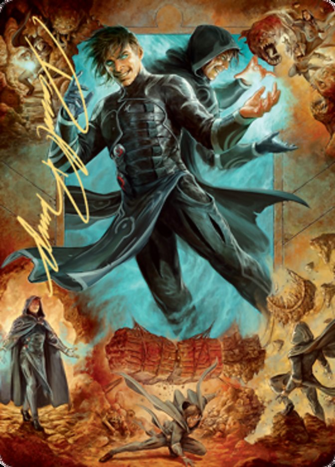{A} Jace, Mirror Mage 2 Art Card (Gold-Stamped Signature) [Zendikar Rising Art Series][GS AZNR 002]