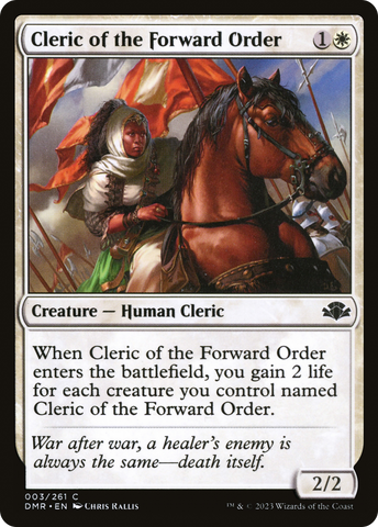{C} Cleric of the Forward Order [Dominaria Remastered][DMR 003]