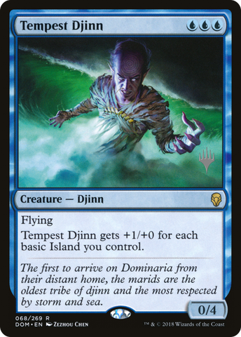 {R} Tempest Djinn (Promo Pack) [Dominaria Promos][PP DOM 068]