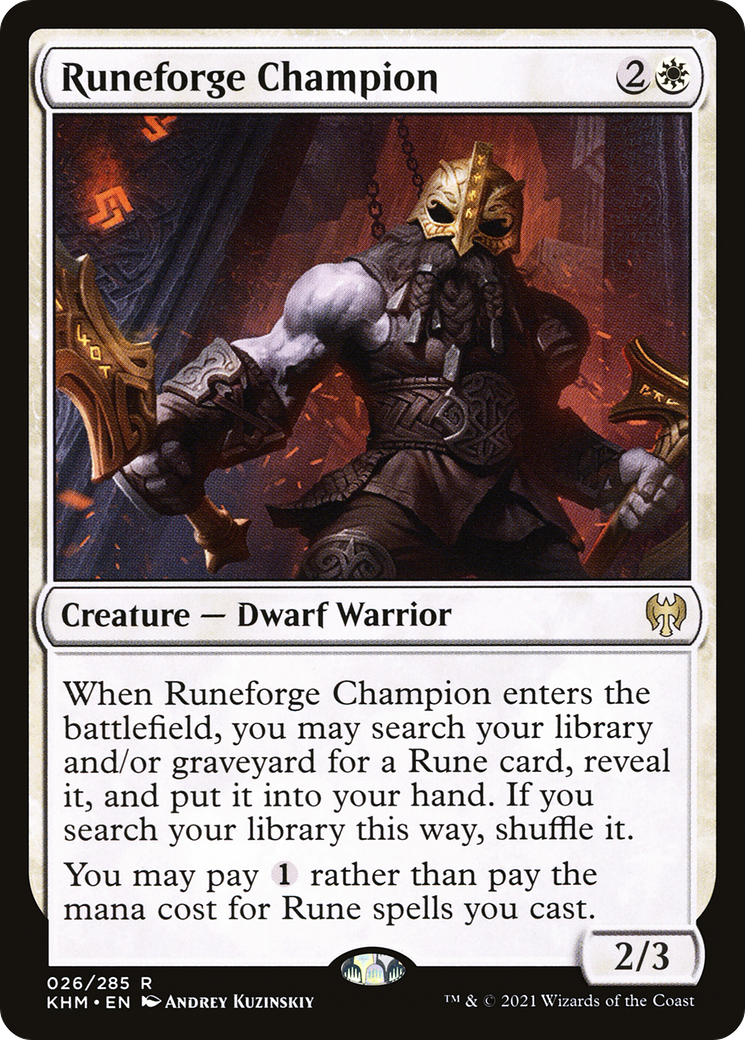 {R} Runeforge Champion [Kaldheim][KHM 026]