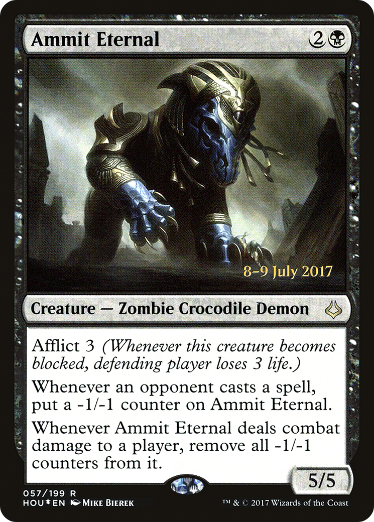 {R} Ammit Eternal [Hour of Devastation Prerelease Promos][PR HOU 057]