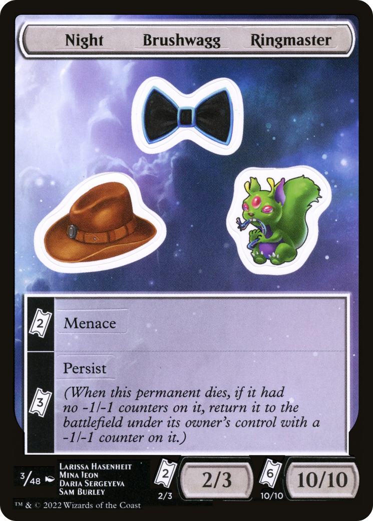 {C} Night Brushwagg Ringmaster [Unfinity Stickers][SUNF 003]