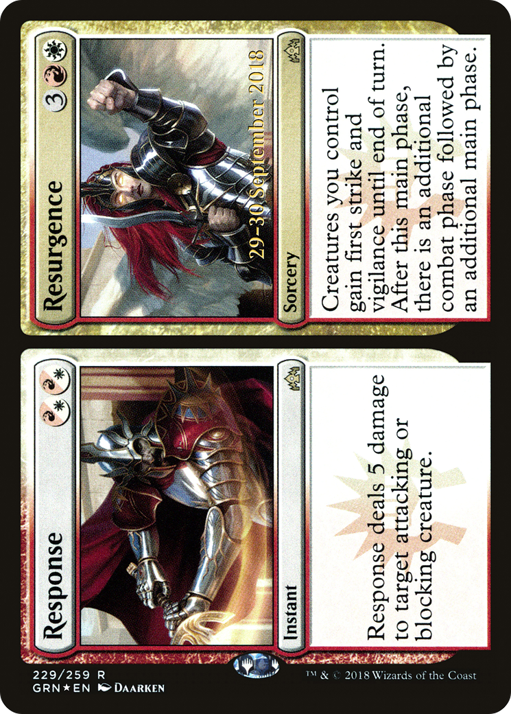 {R} Response // Resurgence [Guilds of Ravnica Prerelease Promos][PR GRN 229]