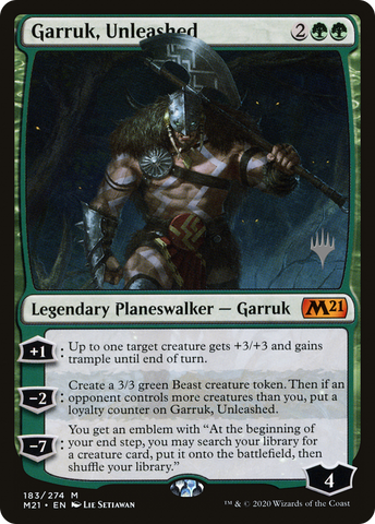 {R} Garruk, Unleashed (Promo Pack) [Core Set 2021 Promos][PP M21 183]