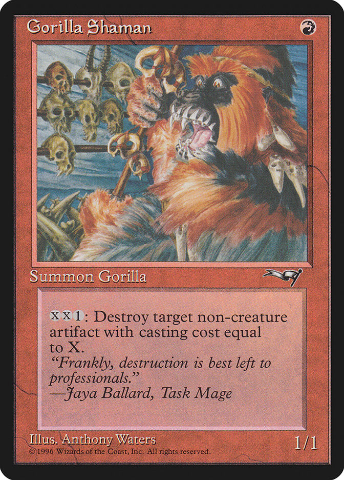 {C} Gorilla Shaman (Skulls in Background) [Alliances][ALL 72B]