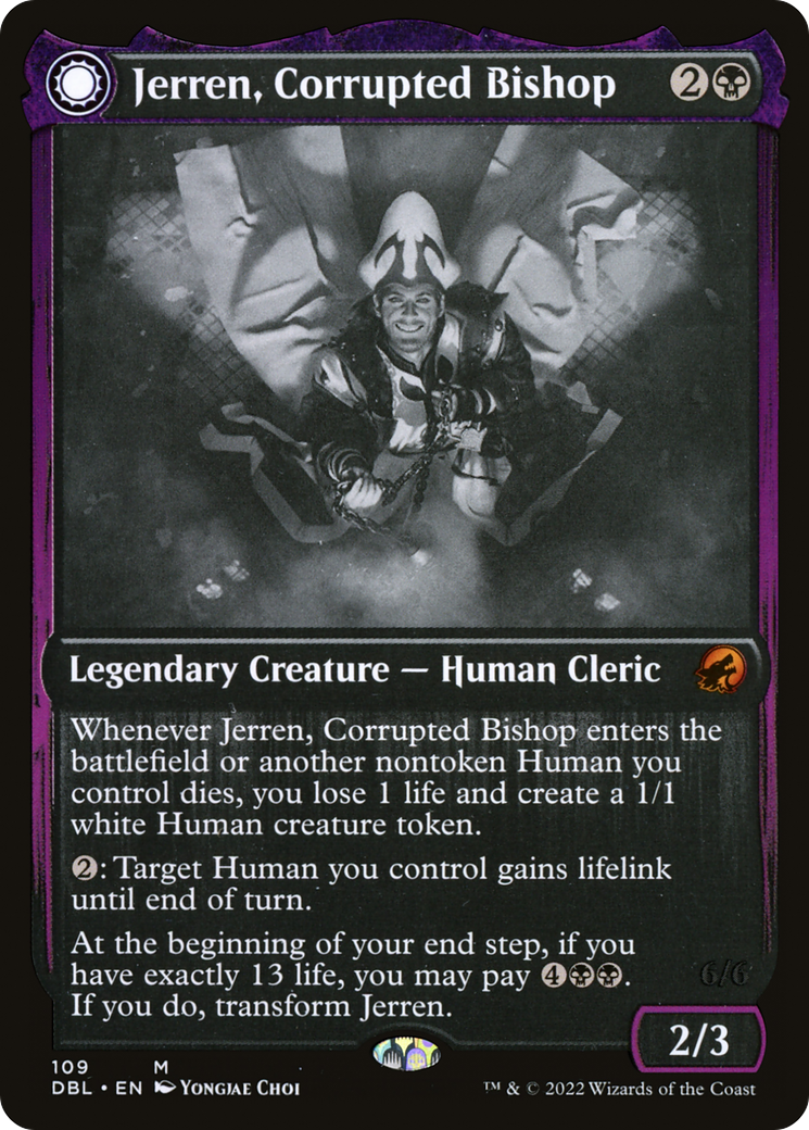 {R} Jerren, Corrupted Bishop // Ormendahl, the Corrupted [Innistrad: Double Feature][DBL 109]