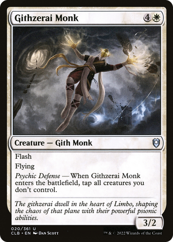 {C} Githzerai Monk [Commander Legends: Battle for Baldur's Gate][CLB 020]