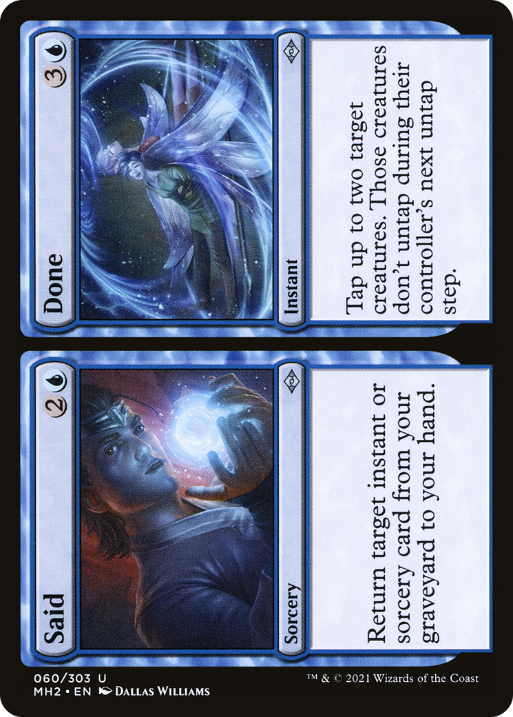 {C} Said // Done (Foil) [Modern Horizons 2] [MH2 060]