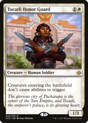 {R} Tocatli Honor Guard (Promo Pack) [Ixalan Promos][PP XLN 042]
