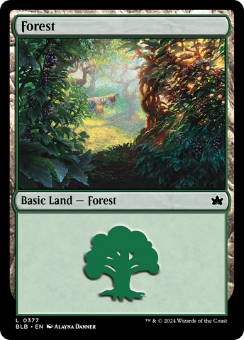 {B}[BLB 377] Forest (0377) [Bloomburrow]