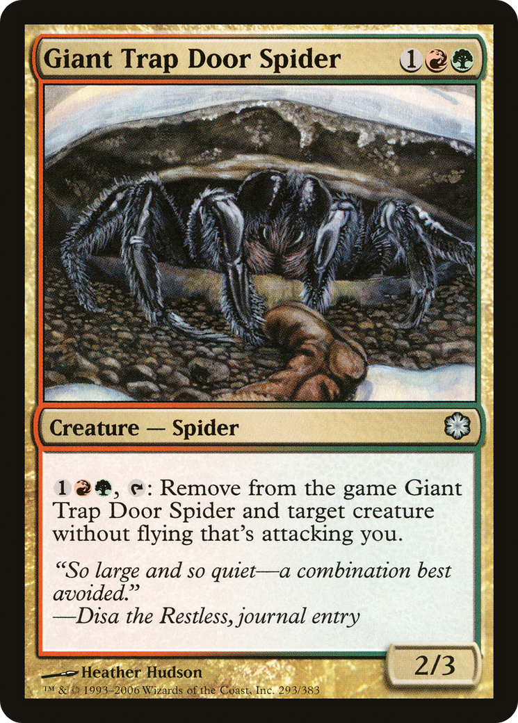 {C} Giant Trap Door Spider [Coldsnap Theme Decks][CST 293]