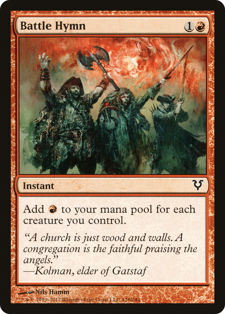 {C} Battle Hymn [Avacyn Restored][AVR 128]