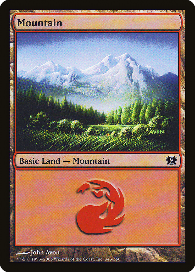 {B}[9ED 343] Mountain (343) [Ninth Edition]