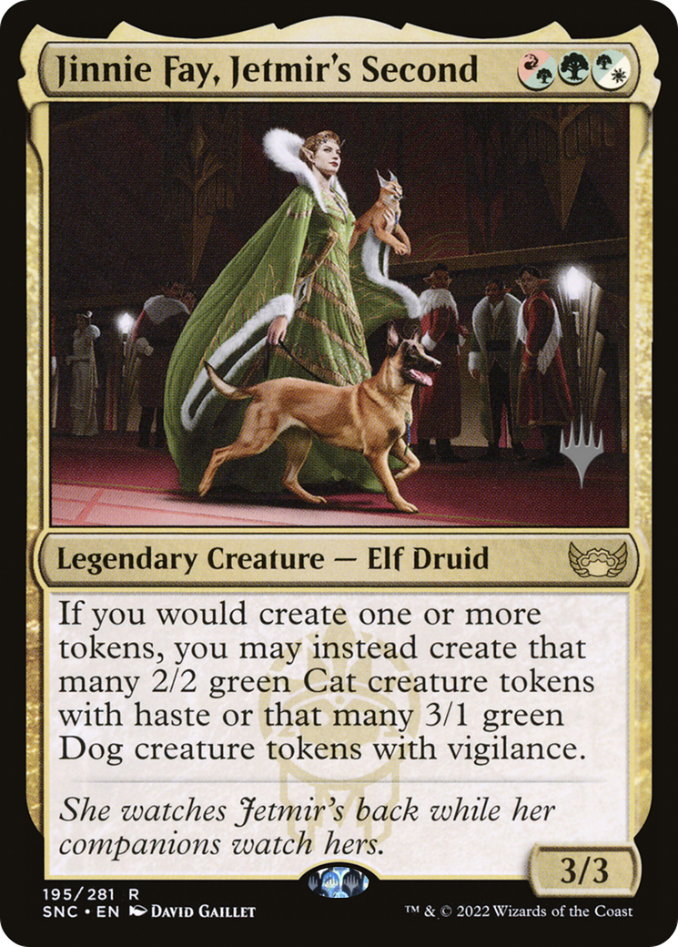 {R} Jinnie Fay, Jetmir's Second (Promo Pack) [Streets of New Capenna Promos][PP SNC 195]