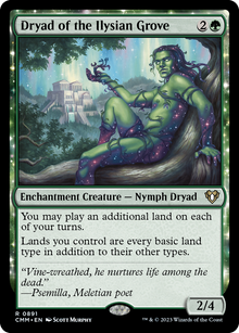 {R} Dryad of the Ilysian Grove [Commander Masters][CMM 891] - Misty Mountain Games