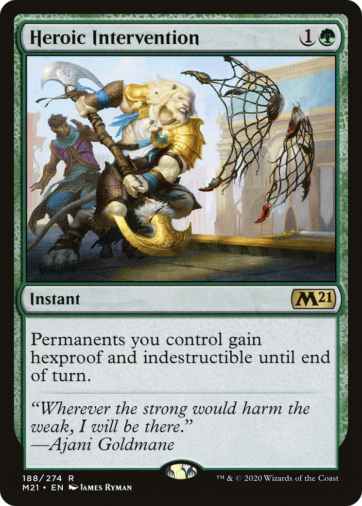 {R} Heroic Intervention [Core Set 2021][M21 188]