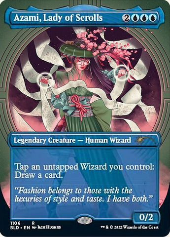 {R} Azami, Lady of Scrolls (Borderless) [Secret Lair Drop Series][SLD 1106]