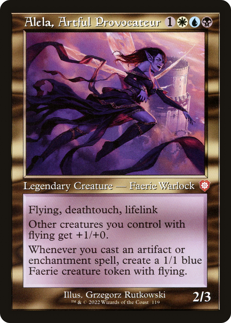 {R} Alela, Artful Provocateur (Retro) [The Brothers' War Commander][BRC 119]