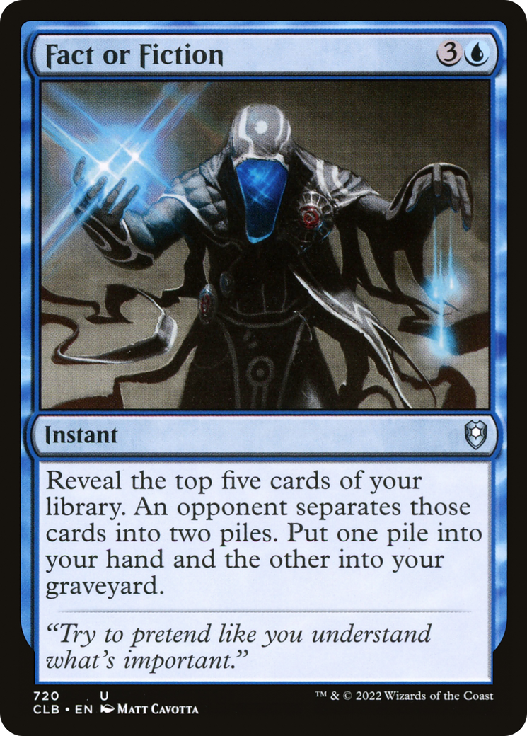 {C} Fact or Fiction [Commander Legends: Battle for Baldur's Gate][CLB 720]