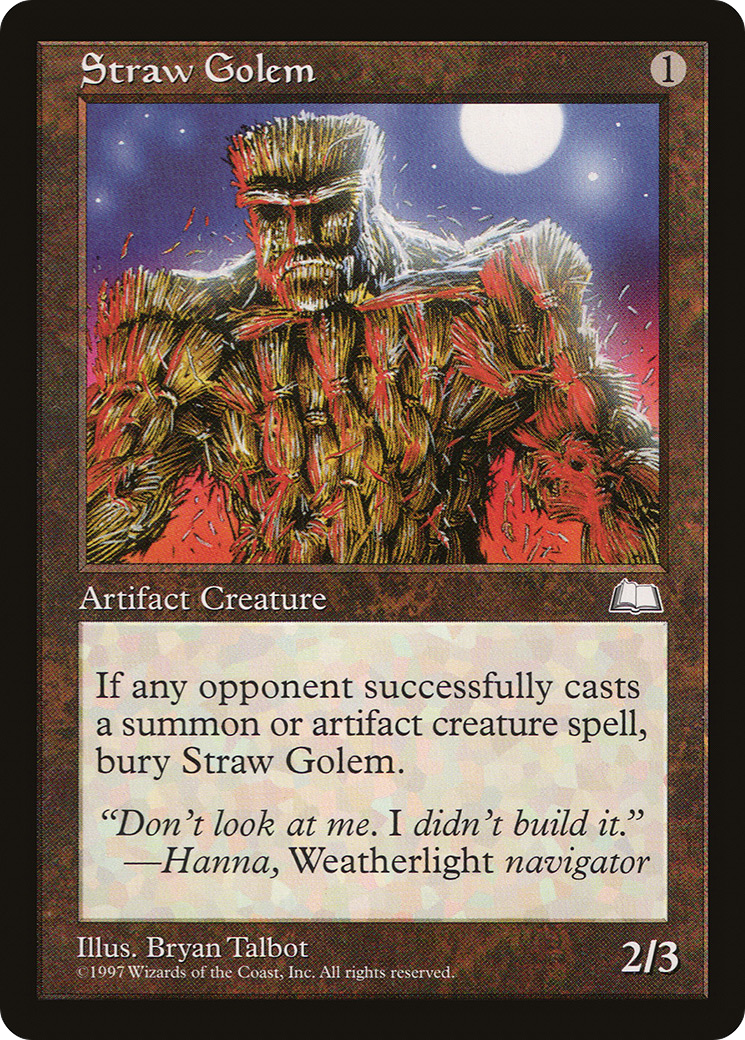 {C} Straw Golem [Weatherlight][WTH 158]