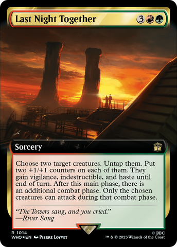 {R} Last Night Together (Extended Art) (Surge Foil) [Doctor Who][WHO 1014]
