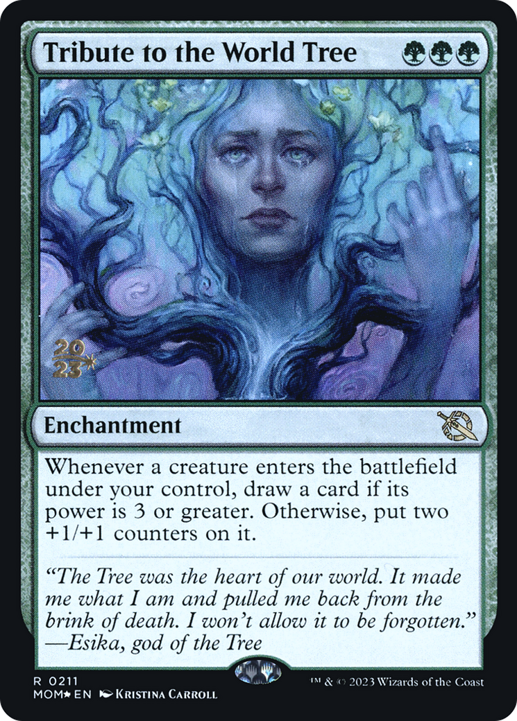 {R} Tribute to the World Tree [March of the Machine Prerelease Promos][PR MOM 211]