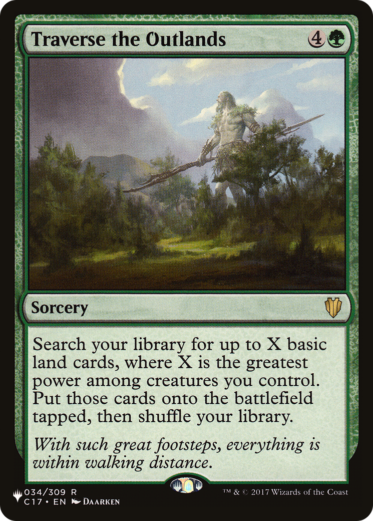 {R} Traverse the Outlands [LIST C17-34]