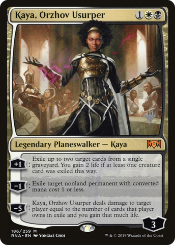 {R} Kaya, Orzhov Usurper (Promo Pack) [Ravnica Allegiance Promos][PP RNA 186]
