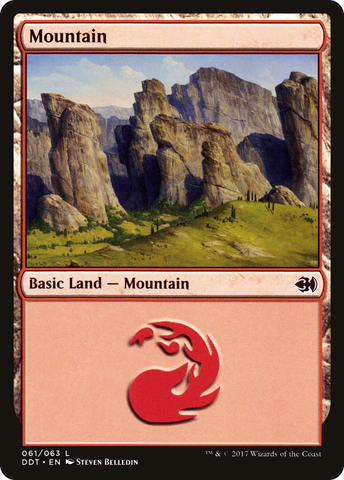 {B}[DDT 061] Mountain (61) [Duel Decks: Merfolk vs. Goblins]