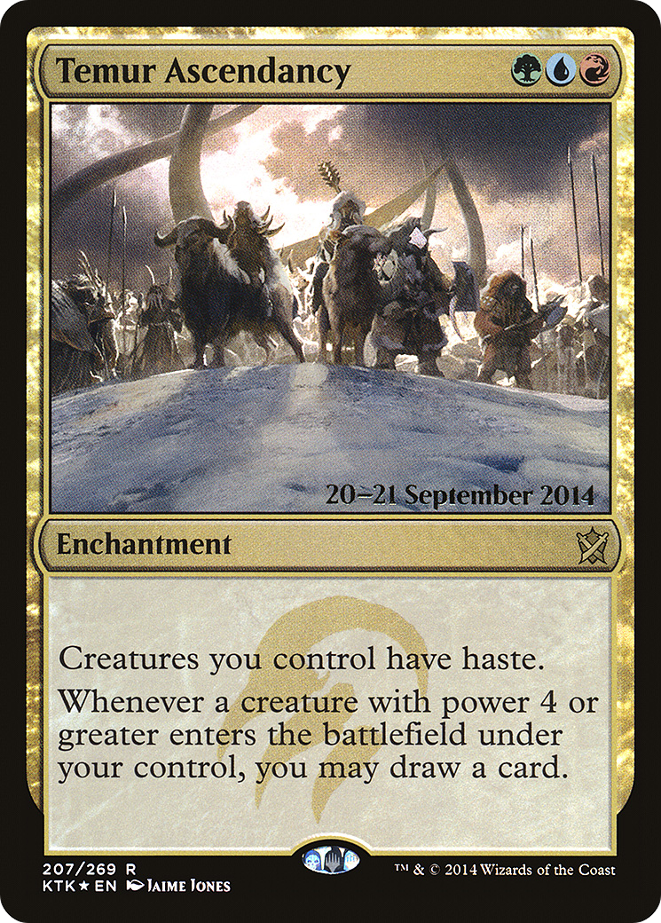 {R} Temur Ascendancy [Khans of Tarkir Prerelease Promos][PR KTK 207] - Misty Mountain Games