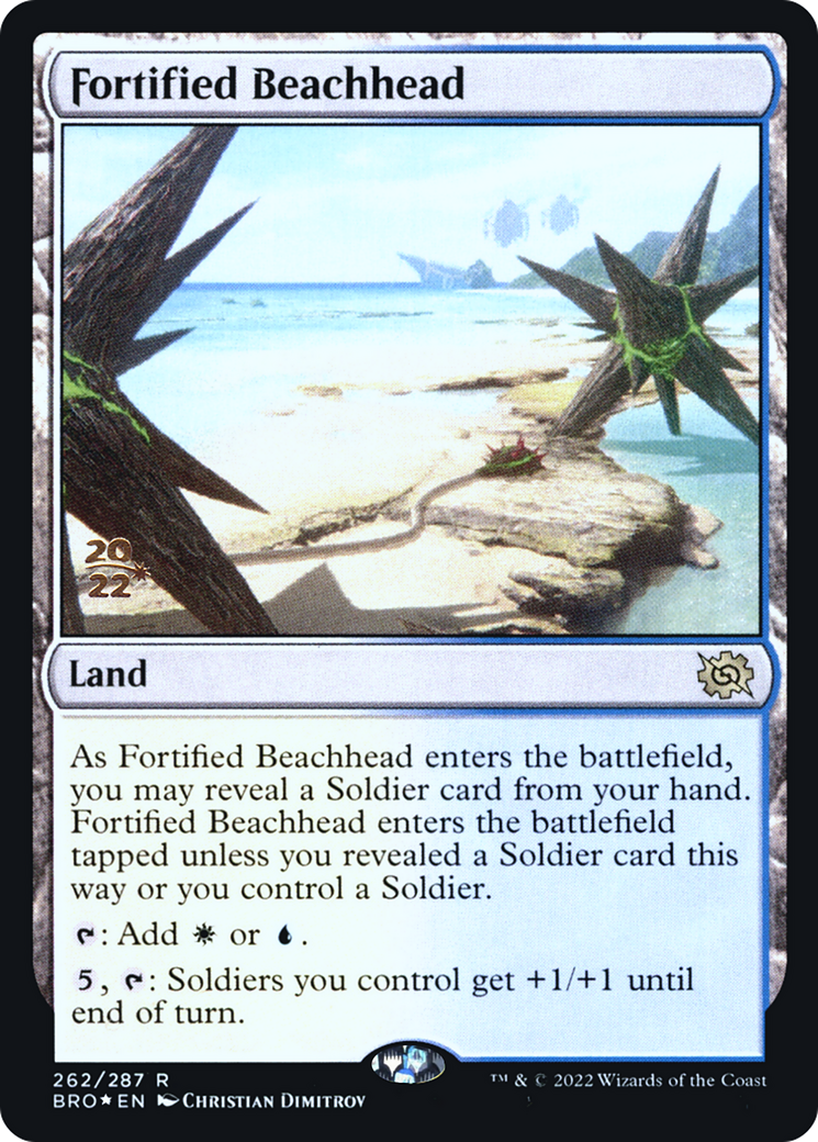 {R} Fortified Beachhead [The Brothers' War: Prerelease Promos][PR BRO 262]