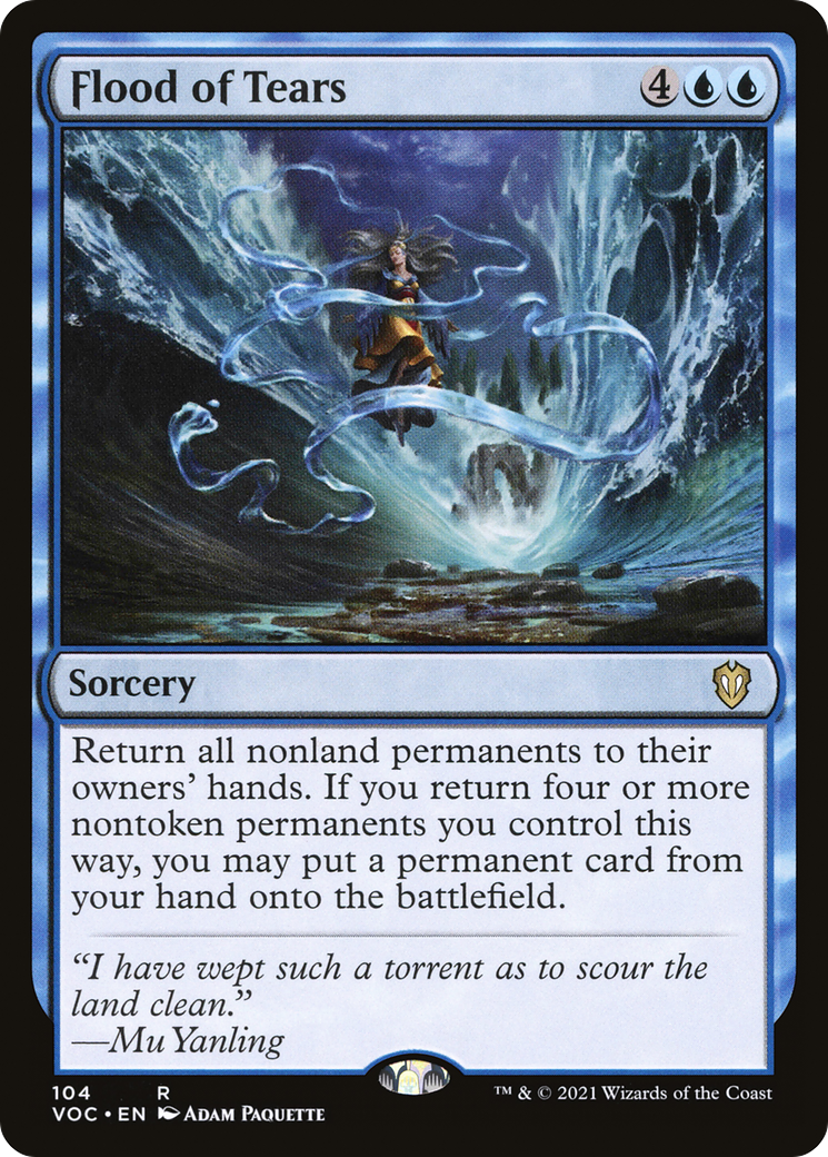 {R} Flood of Tears [Innistrad: Crimson Vow Commander][VOC 104]