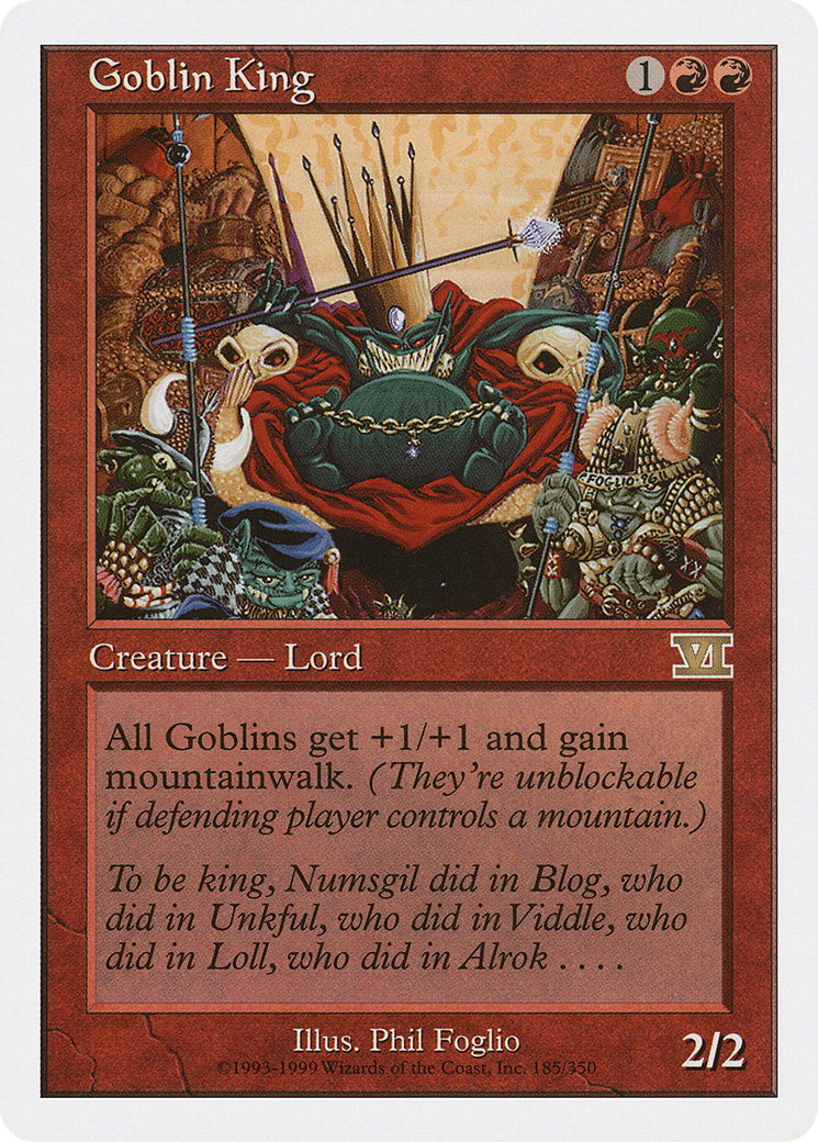 {R} Goblin King [Classic Sixth Edition][6ED 185] - Misty Mountain Games