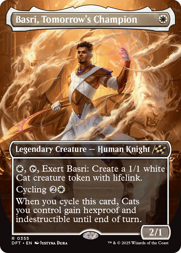 {@R} Basri, Tomorrow's Champion (Borderless) [Aetherdrift][DFT 355]