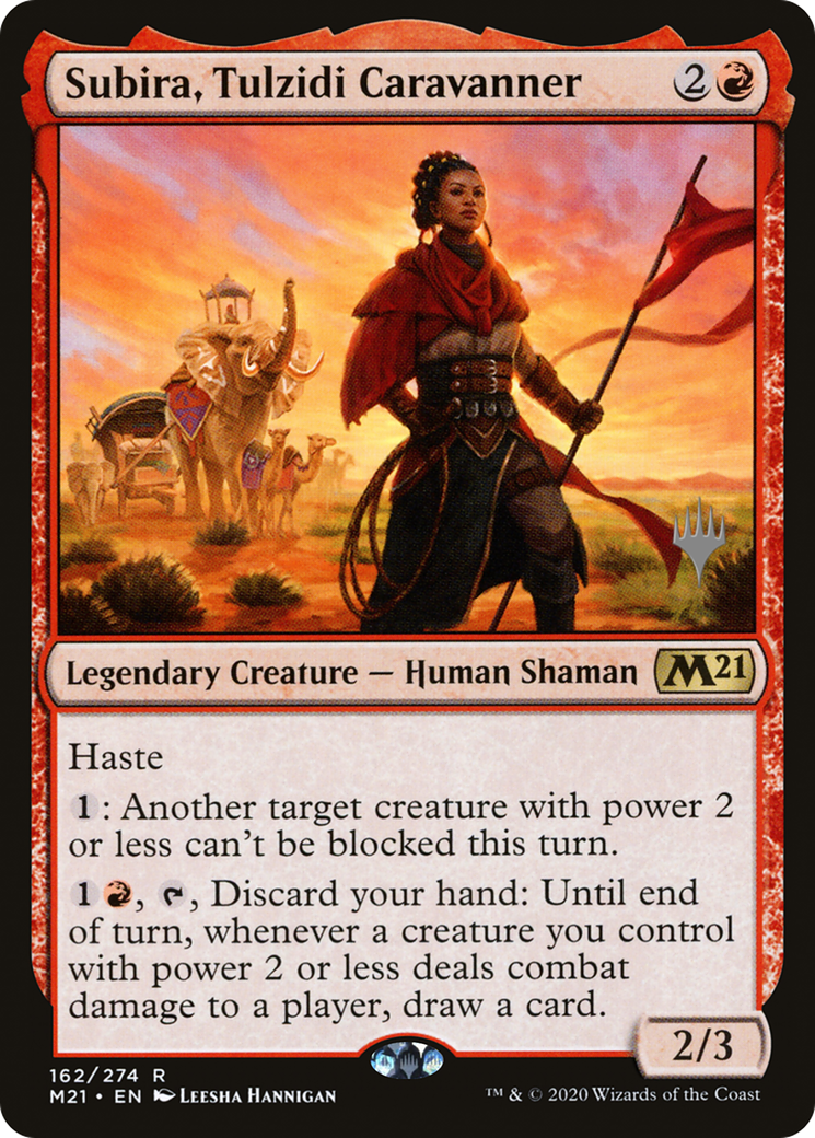 {R} Subira, Tulzidi Caravanner (Promo Pack) [Core Set 2021 Promos][PP M21 162]