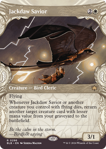 {@R} Jackdaw Savior (Showcase) [Bloomburrow][BLB 296]