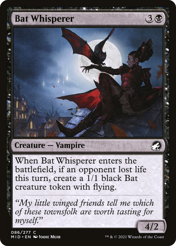 {C} Bat Whisperer [Innistrad: Midnight Hunt][MID 086]