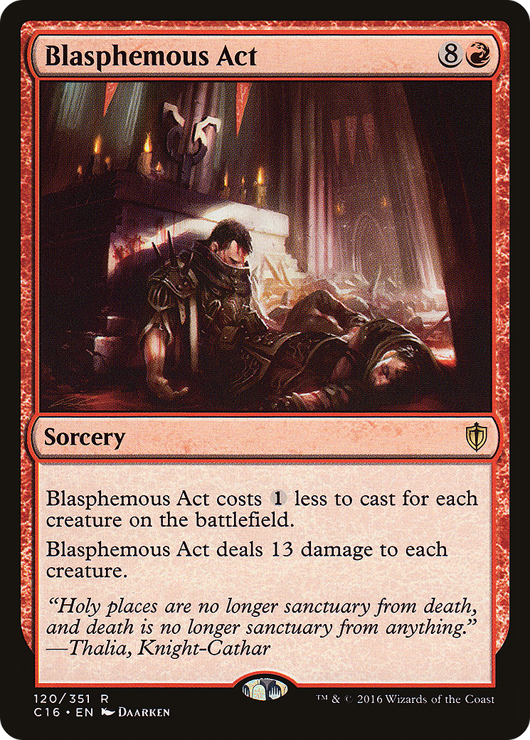 {R} Blasphemous Act [Commander 2016][C16 120] - Misty Mountain Games
